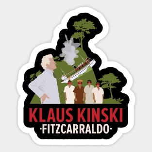 Unleashing the Unforgettable: Klaus Kinski in Fitzcarraldo Sticker